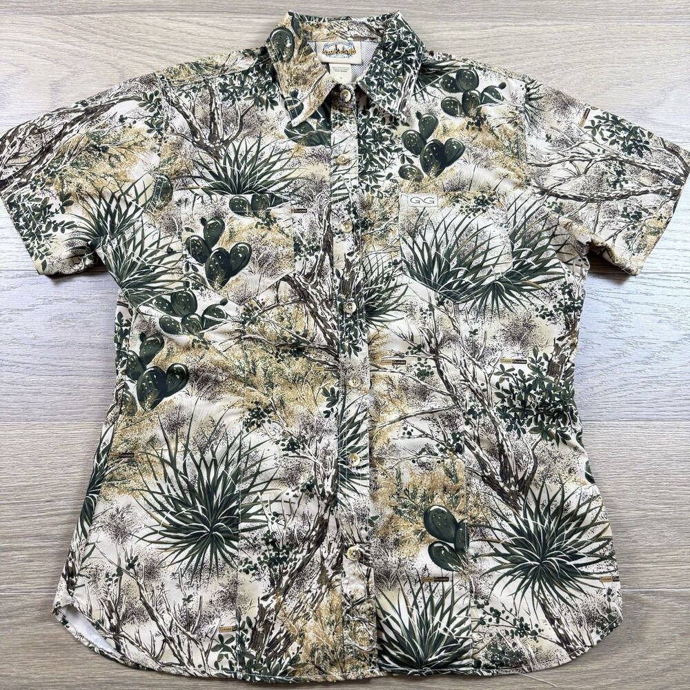 Game Guard Top Women Small Original Camo Microfiber Vented Fishing Outdoor